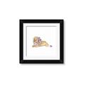 Picture of Baby Floral Lion _GroupedProduct_Square_Mini_ _GroupedProduct_Square_Framed_Matted_