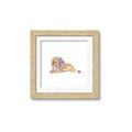 Picture of Baby Floral Lion _GroupedProduct_Square_Mini_ _GroupedProduct_Square_Framed_Matted_