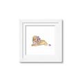 Picture of Baby Floral Lion _GroupedProduct_Square_Mini_ _GroupedProduct_Square_Framed_Matted_