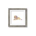 Picture of Baby Floral Lion _GroupedProduct_Square_Mini_ _GroupedProduct_Square_Framed_Matted_