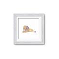 Picture of Baby Floral Lion _GroupedProduct_Square_Mini_ _GroupedProduct_Square_Framed_Matted_