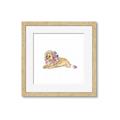 Picture of Baby Floral Lion _GroupedProduct_Square_Mini_ _GroupedProduct_Square_Framed_Matted_