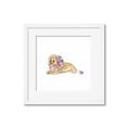 Picture of Baby Floral Lion _GroupedProduct_Square_Mini_ _GroupedProduct_Square_Framed_Matted_
