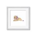 Picture of Baby Floral Lion _GroupedProduct_Square_Mini_ _GroupedProduct_Square_Framed_Matted_