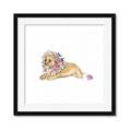 Picture of Baby Floral Lion _GroupedProduct_Square_Mini_ _GroupedProduct_Square_Framed_Matted_