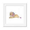 Picture of Baby Floral Lion _GroupedProduct_Square_Mini_ _GroupedProduct_Square_Framed_Matted_
