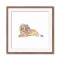 Picture of Baby Floral Lion _GroupedProduct_Square_Mini_ _GroupedProduct_Square_Framed_Matted_