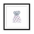 Picture of Baby Floral Koala _GroupedProduct_Square_Mini_ _GroupedProduct_Square_Framed_Matted_