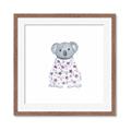 Picture of Baby Floral Koala _GroupedProduct_Square_Mini_ _GroupedProduct_Square_Framed_Matted_