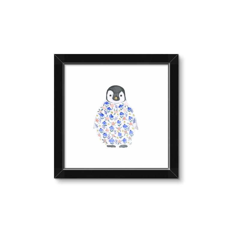 Picture of Baby Floral Penguin _GroupedProduct_Square_Mini_ _GroupedProduct_Square_Framed_Matted_