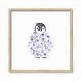 Picture of Baby Floral Penguin _GroupedProduct_Square_Mini_ _GroupedProduct_Square_Framed_Matted_