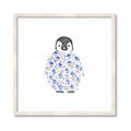 Picture of Baby Floral Penguin _GroupedProduct_Square_Mini_ _GroupedProduct_Square_Framed_Matted_