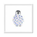 Picture of Baby Floral Penguin _GroupedProduct_Square_Mini_ _GroupedProduct_Square_Framed_Matted_