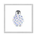 Picture of Baby Floral Penguin _GroupedProduct_Square_Mini_ _GroupedProduct_Square_Framed_Matted_