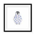 Picture of Baby Floral Penguin _GroupedProduct_Square_Mini_ _GroupedProduct_Square_Framed_Matted_
