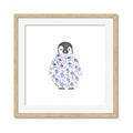 Picture of Baby Floral Penguin _GroupedProduct_Square_Mini_ _GroupedProduct_Square_Framed_Matted_