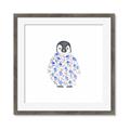 Picture of Baby Floral Penguin _GroupedProduct_Square_Mini_ _GroupedProduct_Square_Framed_Matted_