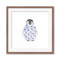 Picture of Baby Floral Penguin _GroupedProduct_Square_Mini_ _GroupedProduct_Square_Framed_Matted_