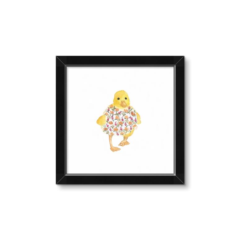Picture of Baby Floral Duck  _GroupedProduct_Square_Mini_ _GroupedProduct_Square_Framed_Matted_