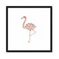 Picture of Baby Floral Flamingo  _GroupedProduct_Square_Mini_ _GroupedProduct_Square_Framed_Matted_