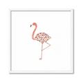 Picture of Baby Floral Flamingo  _GroupedProduct_Square_Mini_ _GroupedProduct_Square_Framed_Matted_