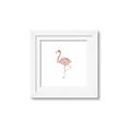 Picture of Baby Floral Flamingo  _GroupedProduct_Square_Mini_ _GroupedProduct_Square_Framed_Matted_