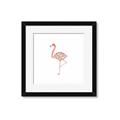 Picture of Baby Floral Flamingo  _GroupedProduct_Square_Mini_ _GroupedProduct_Square_Framed_Matted_