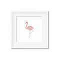 Picture of Baby Floral Flamingo  _GroupedProduct_Square_Mini_ _GroupedProduct_Square_Framed_Matted_
