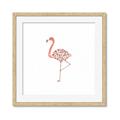 Picture of Baby Floral Flamingo  _GroupedProduct_Square_Mini_ _GroupedProduct_Square_Framed_Matted_