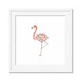 Picture of Baby Floral Flamingo  _GroupedProduct_Square_Mini_ _GroupedProduct_Square_Framed_Matted_