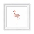 Picture of Baby Floral Flamingo  _GroupedProduct_Square_Mini_ _GroupedProduct_Square_Framed_Matted_