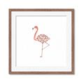 Picture of Baby Floral Flamingo  _GroupedProduct_Square_Mini_ _GroupedProduct_Square_Framed_Matted_