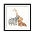 Picture of Safari Squad I _GroupedProduct_Square_Mini_ _GroupedProduct_Square_Framed_Matted_