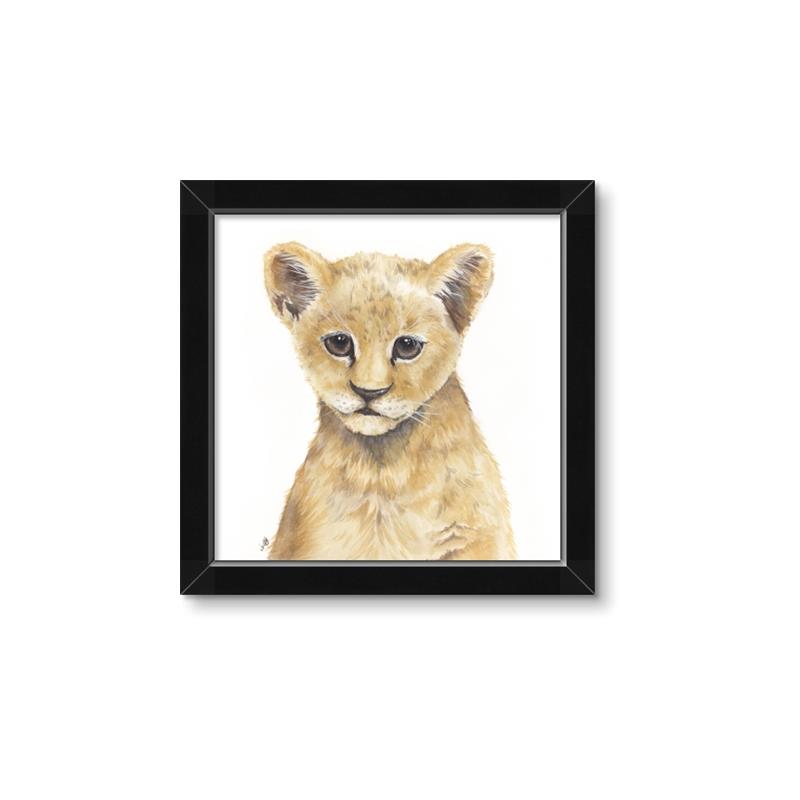 Picture of Lion Babe _GroupedProduct_Square_Mini_ _GroupedProduct_Square_Framed_Matted_