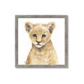 Picture of Lion Babe _GroupedProduct_Square_Mini_ _GroupedProduct_Square_Framed_Matted_
