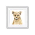 Picture of Lion Babe _GroupedProduct_Square_Mini_ _GroupedProduct_Square_Framed_Matted_
