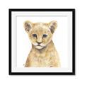Picture of Lion Babe _GroupedProduct_Square_Mini_ _GroupedProduct_Square_Framed_Matted_