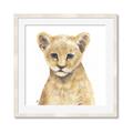 Picture of Lion Babe _GroupedProduct_Square_Mini_ _GroupedProduct_Square_Framed_Matted_