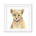 Picture of Lion Babe _GroupedProduct_Square_Mini_ _GroupedProduct_Square_Framed_Matted_