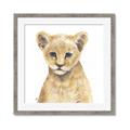 Picture of Lion Babe _GroupedProduct_Square_Mini_ _GroupedProduct_Square_Framed_Matted_