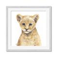 Picture of Lion Babe _GroupedProduct_Square_Mini_ _GroupedProduct_Square_Framed_Matted_