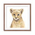 Picture of Lion Babe _GroupedProduct_Square_Mini_ _GroupedProduct_Square_Framed_Matted_