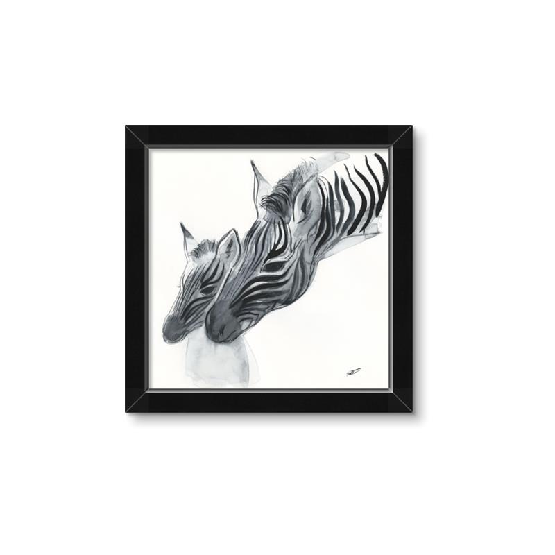 Picture of Mom and baby Zebra _GroupedProduct_Square_Mini_ _GroupedProduct_Square_Framed_Matted_