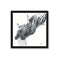 Picture of Mom and baby Zebra _GroupedProduct_Square_Mini_ _GroupedProduct_Square_Framed_Matted_