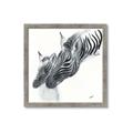 Picture of Mom and baby Zebra _GroupedProduct_Square_Mini_ _GroupedProduct_Square_Framed_Matted_