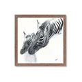 Picture of Mom and baby Zebra _GroupedProduct_Square_Mini_ _GroupedProduct_Square_Framed_Matted_