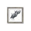 Picture of Mom and baby Zebra _GroupedProduct_Square_Mini_ _GroupedProduct_Square_Framed_Matted_