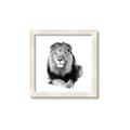 Picture of Lion Black and White _GroupedProduct_Square_Mini_ _GroupedProduct_Square_Framed_Matted_