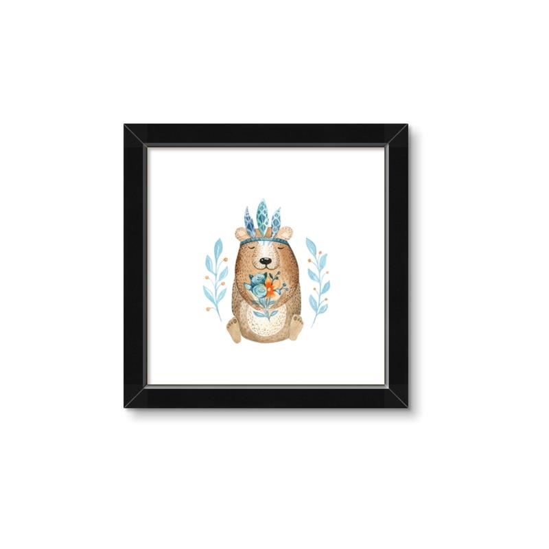 Picture of Wild Bear _GroupedProduct_Square_Mini_ _GroupedProduct_Square_Framed_Matted_