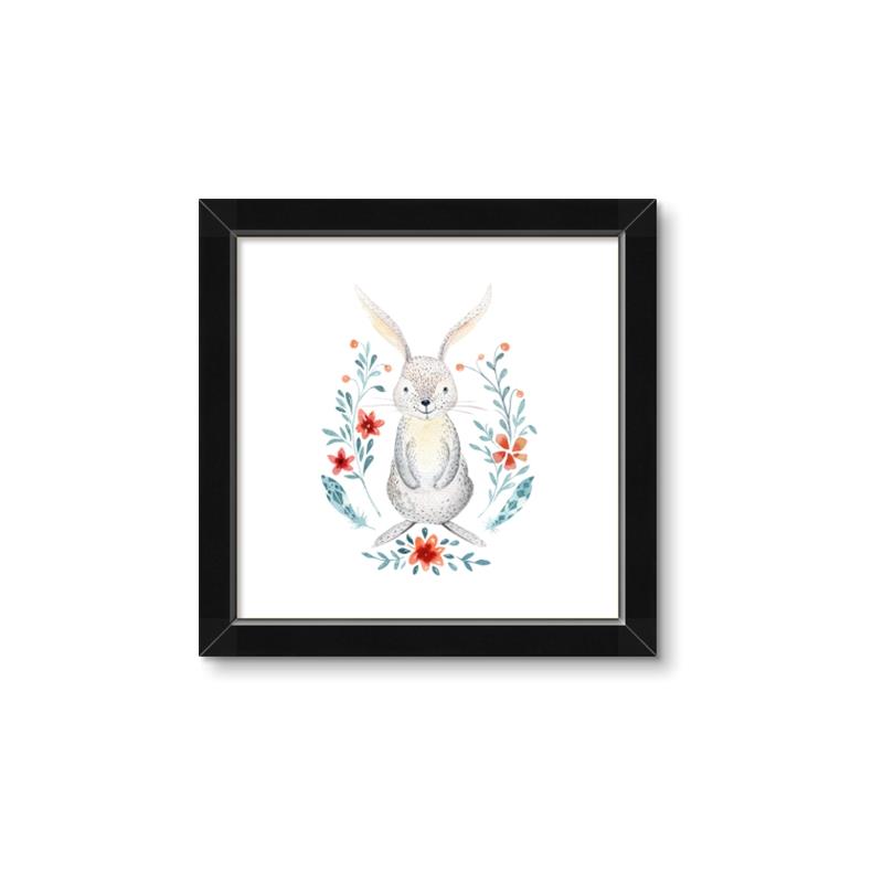 Picture of Wild Bunny _GroupedProduct_Square_Mini_ _GroupedProduct_Square_Framed_Matted_